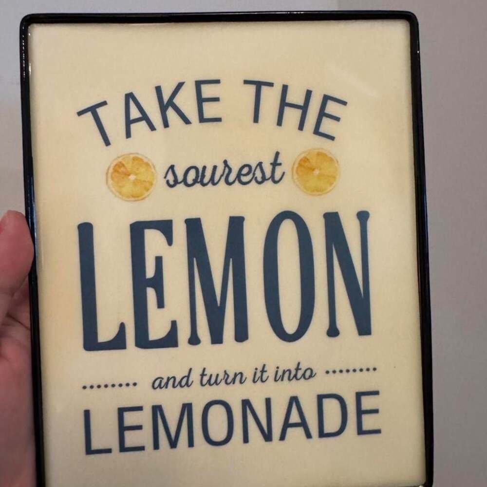 Hobby Lobby Metal Lemon Sign Wall Decor